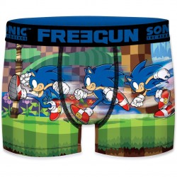 Boxer Homme Freegun Sonic Start Bleu