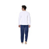 Ensemble pyjama long homme t-shirt col rond bicolore Dom Ensemble pyjama long homme t-shirt col rond bicolore Dom