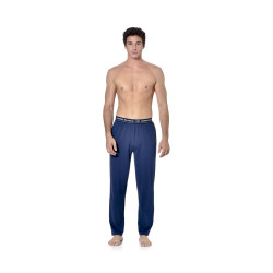 Ensemble pyjama long homme t-shirt col rond bicolore Dom