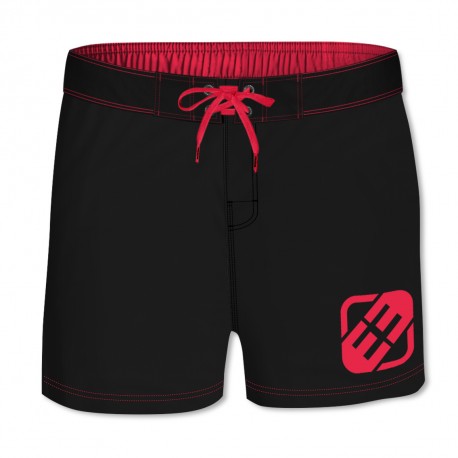 Boardshort court garçon Freegun Uni Rouge