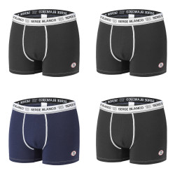 Lot de 4 Boxers coton homme avec surpiqûres Class