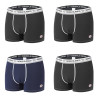 Lot de 4 Boxers coton homme avec surpiqûres Class Lot de 4 Boxers coton homme avec surpiqûres Class