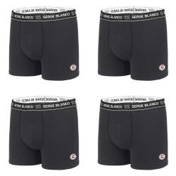 Lot de 4 Boxers coton homme uni