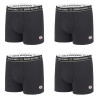 Lot de 4 Boxers coton homme uni
