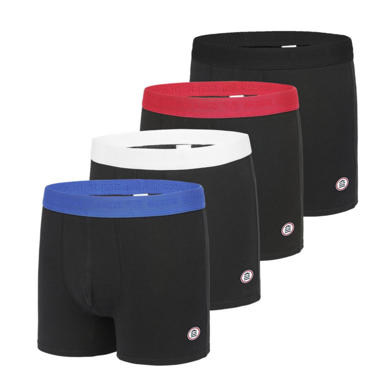 Lot de 4 Boxers coton homme Hype Lot de 4 Boxers coton homme Hype
