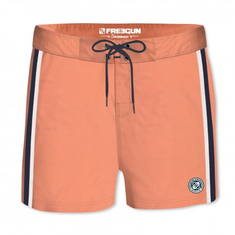 Boardshort Court Homme Freegun Band Uni Orange