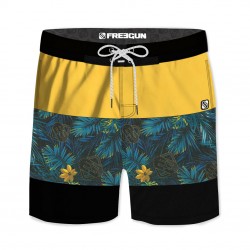 Boardshort Court Homme Freegun Ibis Jaune