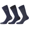 Lot de 3 Paires de Chaussettes de ville coton homme peigné doux