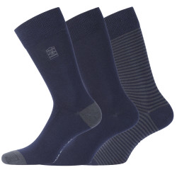 Lot de 3 Paires de Chaussettes de ville coton homme peigné doux