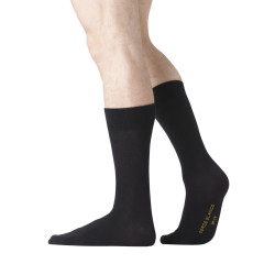 Lot de 3 Paires de Chaussettes de ville coton homme peigné doux