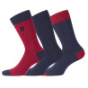 Lot de 3 Paires de Chaussettes de ville coton homme peigné doux