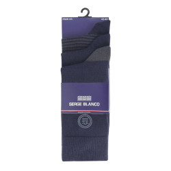 Lot de 6 Paires de Chaussettes de Ville coton homme peigné doux