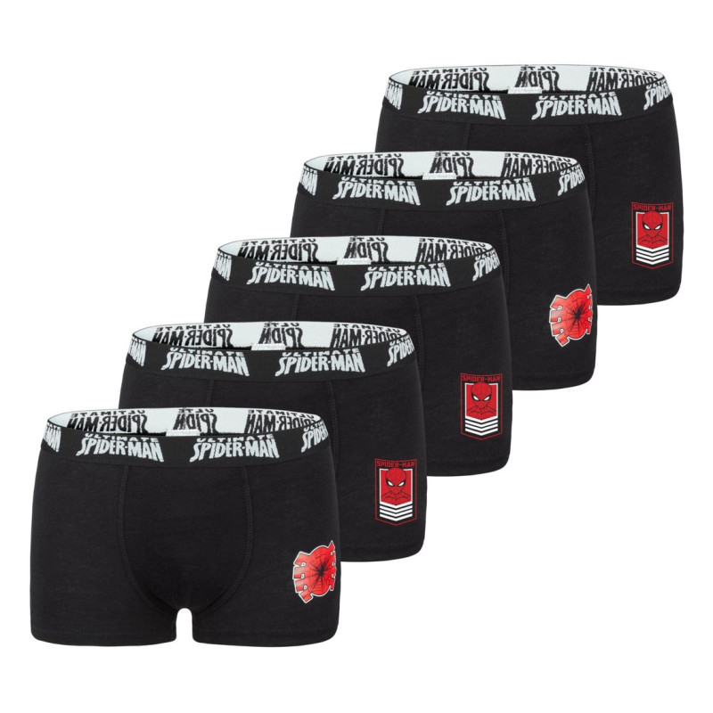 Lot de 5 Boxers garçon petite taille Spiderman Lot de 5 Boxers garçon petite taille Spiderman