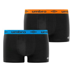 Lot de 2 boxers homme en coton ceinture colorée