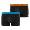 Lot de 2 boxers homme en coton ceinture colorée