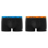 Lot de 2 boxers homme en coton ceinture colorée
