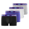 Lot de 4 Boxers coton homme uni ceinture