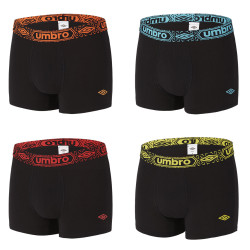 Lot de 4 Boxers coton homme uni ceinture
