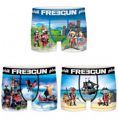 Lot de 3 boxers garcon Playmobil G1