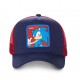 Casquette Capslab Sonic Bleu filet Rouge