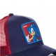 Casquette Capslab Sonic Bleu filet Rouge