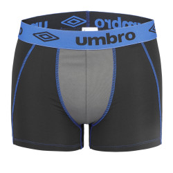Lot de 2 Boxers garçon uni avec mesh devant et surpiqûres colorées