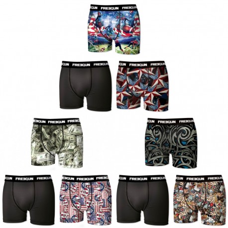 Lot de 9 boxers Garçon Freegun G1