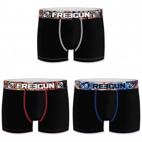 Lot de 3 boxers Garçon Freegun G1