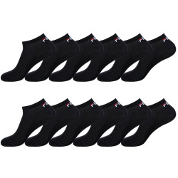 Lot de 12 Paires de Chaussettes Socquettes homme noir