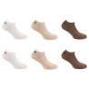 Lot de 6 paires de chaussettes socquettes homme Mocho Mousse