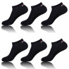 Lot de 6 Paires de Chaussettes Socquettes homme Fila Noir