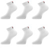 Lot de 6 paires de chaussettes Quarter homme F9300 Blanc