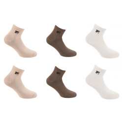 Lot de 6 paires de chaussettes quarter homme Mocho Mousse