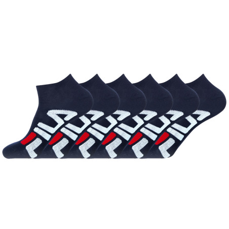 Lot de 6 Paires de Chaussettes Socquettes homme 9199 Fila Bleu