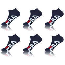 Lot de 6 Paires de Chaussettes Socquettes homme 9199 Fila Bleu
