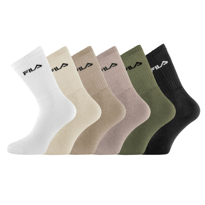 Lot de 6 paires de tennis homme F9581 Natural