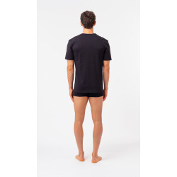 Lot de 2 maillots de corps col rond homme en coton