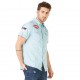 Chemise manches courtes homme Von Dutch Haro Bleu Ciel