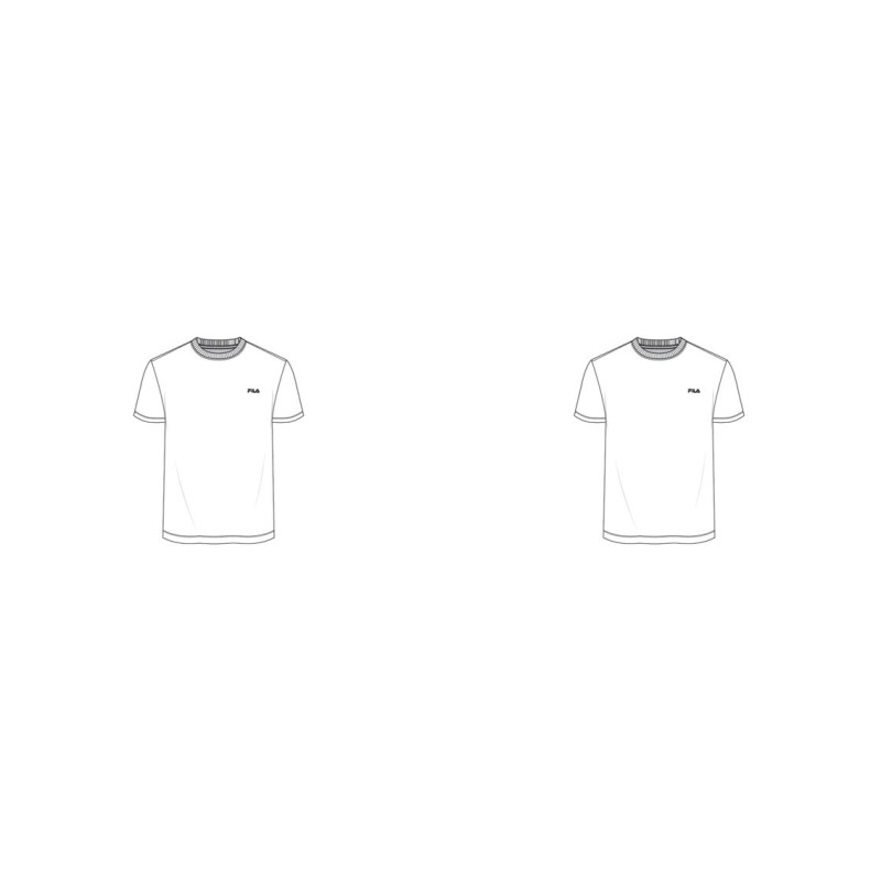 Lot de 2mMaillots de corps col rond homme en coton