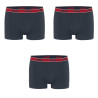 Lot de 3 boxers homme en coton ceinture bicolore FU5333