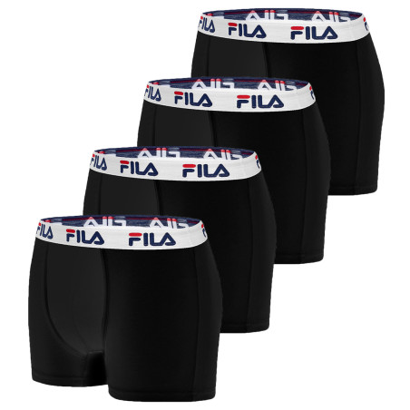 Lot de 4 Boxers coton homme FU5016 Noir