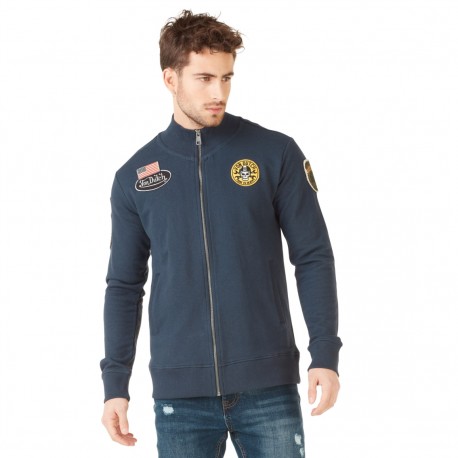 Sweat zippé homme Von Dutch Tucson Bleu