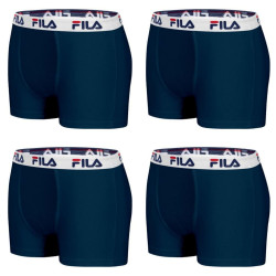 Lot de 4 Boxers Homme FILA 5016 coton couleur Navy