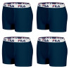 Lot de 4 Boxers Homme FILA 5016 coton couleur Navy