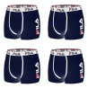 Lot de 4 Boxers Homme FILA 5040 coton couleur Navy