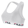 Lot de 3 Brassières coton femme FU6042 Gris, Blanc et Noir